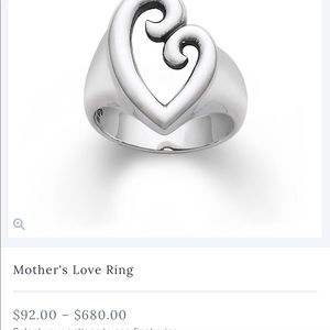 Mother’s Love James Avery Ring